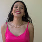 Blusa rose satinada